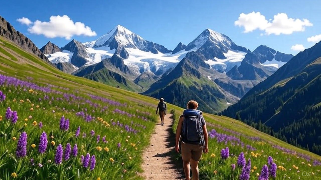 beginner hiking trails French Alps